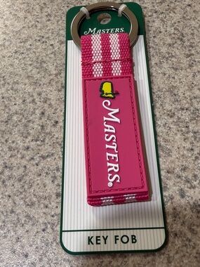 2026 Masters Tournament Pink Logo Web Keychain!!🔥🔥🔥